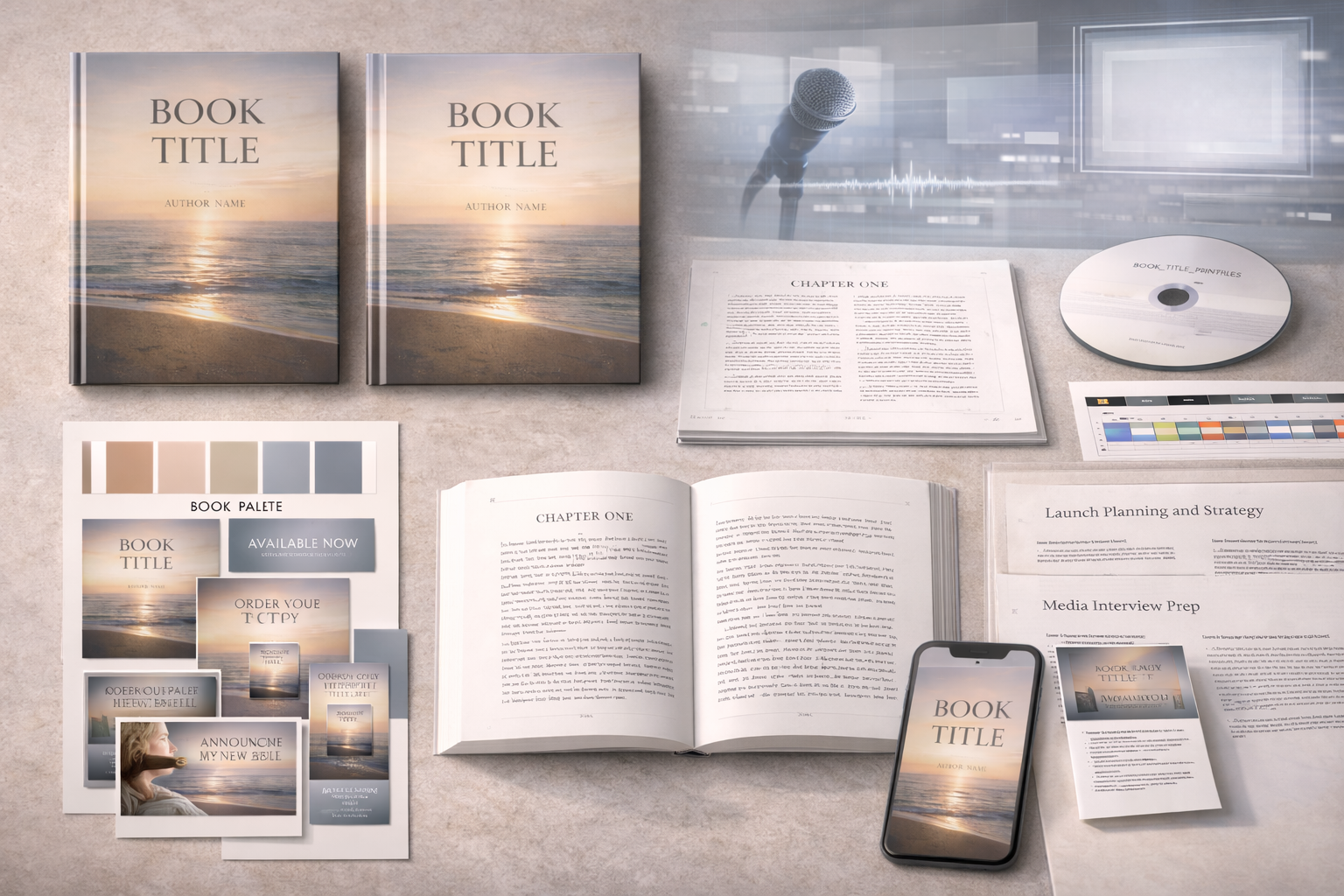 Author launch assets