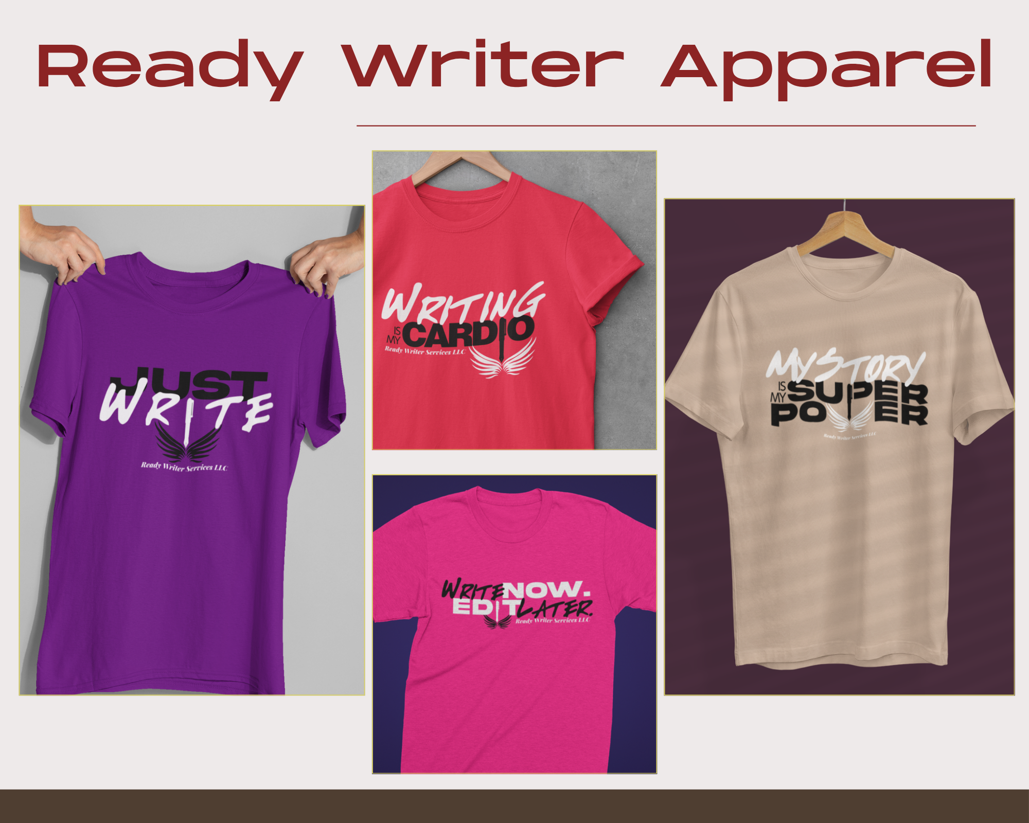 Ready Writer T-shirt collection